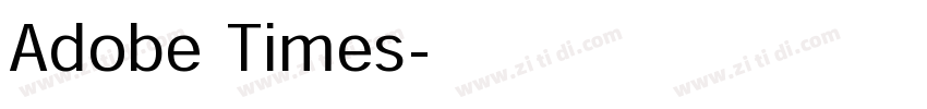 Adobe Times字体转换